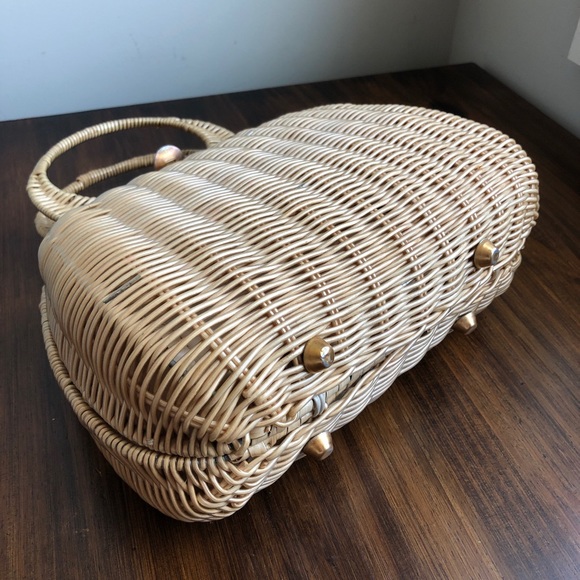 VTG RATTAN BAG - Picture 3 of 5